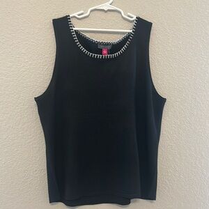 Vince Camuto Black Sleeveless Top size L